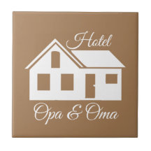 Cadeau tile "Hotel Opa & Oma"