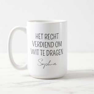 Cadeau voor nieuwe dokter, gepersonaliseerde witte coffee mug