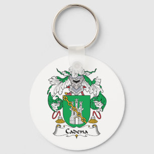 Cadena Family Crest Key Ring