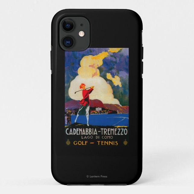 CadenabbiaTremezzo Vintage PosterEurope Case-Mate iPhone Case (Back)