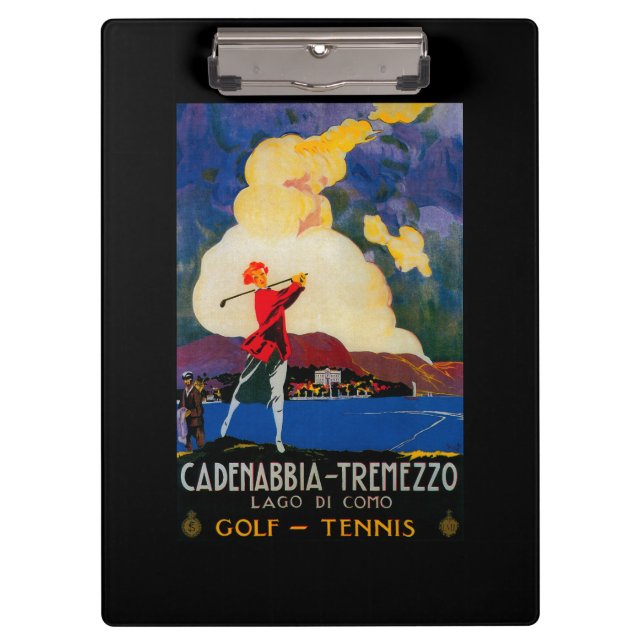 CadenabbiaTremezzo Vintage PosterEurope Clipboard (Front)
