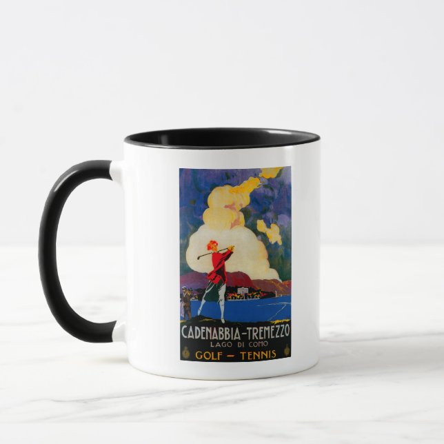 CadenabbiaTremezzo Vintage PosterEurope Mug (Left)