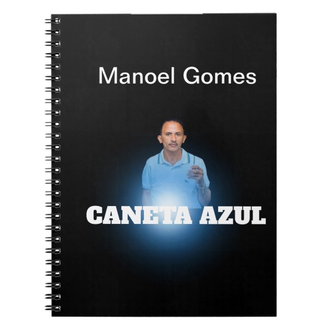 Caderno Espiral com Foto CANETA AZUL Notebook (Front)
