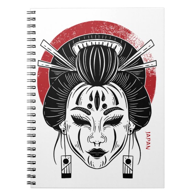 Caderno Guisa/ notebook geisha/ japan (Front)