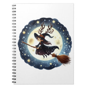 Caderno Viagem da Bruxa Natalina Notebook