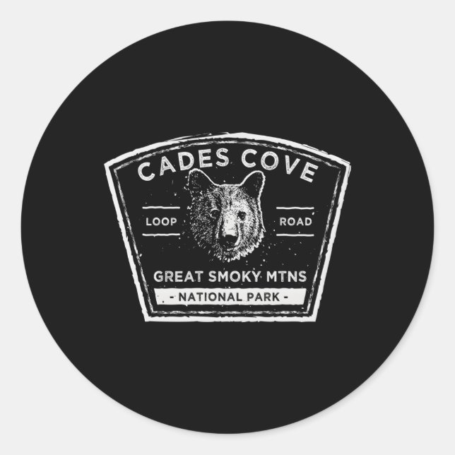 Cades Cove Great Smoky Mountains Classic Round Sticker (Front)