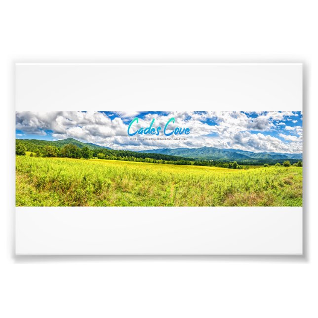 Cades Cove Smoky Mountains Photo Print (Front)