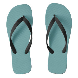 Cadet blue (solid colour)   flip flops
