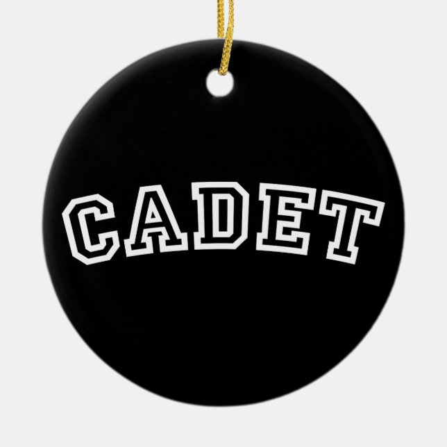 CADET CERAMIC TREE DECORATION (Front)