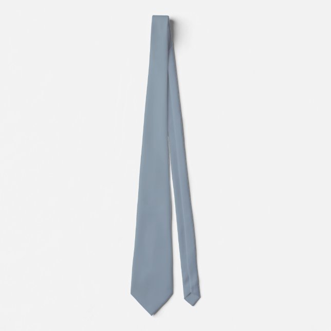 Cadet Grey Solid Color Tie (Front)