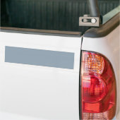 Cadet Grey Solid Colour Bumper Sticker (On Truck)