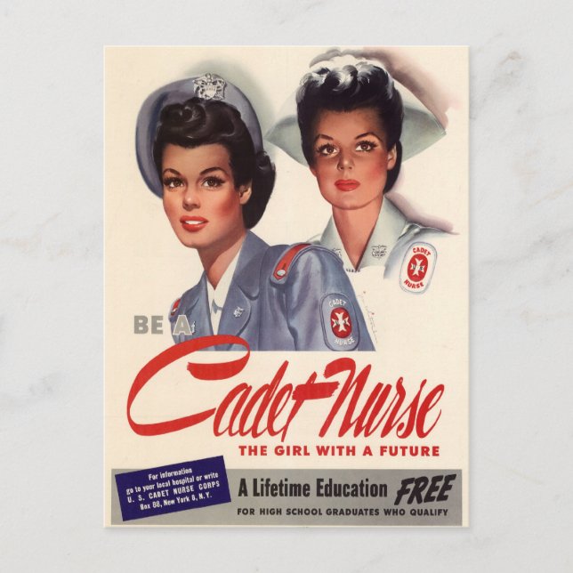 Cadet Nurse Postcard (Front)