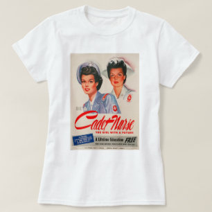 Cadet nurse WWII poster t-shirt