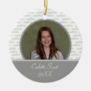 Cadette Scout Photo Ornament