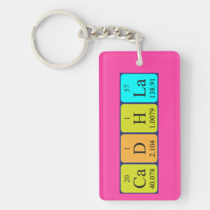 Cadhla periodic table name keyring