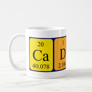 Cadhla periodic table name mug
