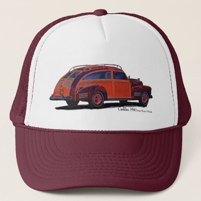 Cadillac 1941 Station Wagon / Woody Trucker Hat (Front)