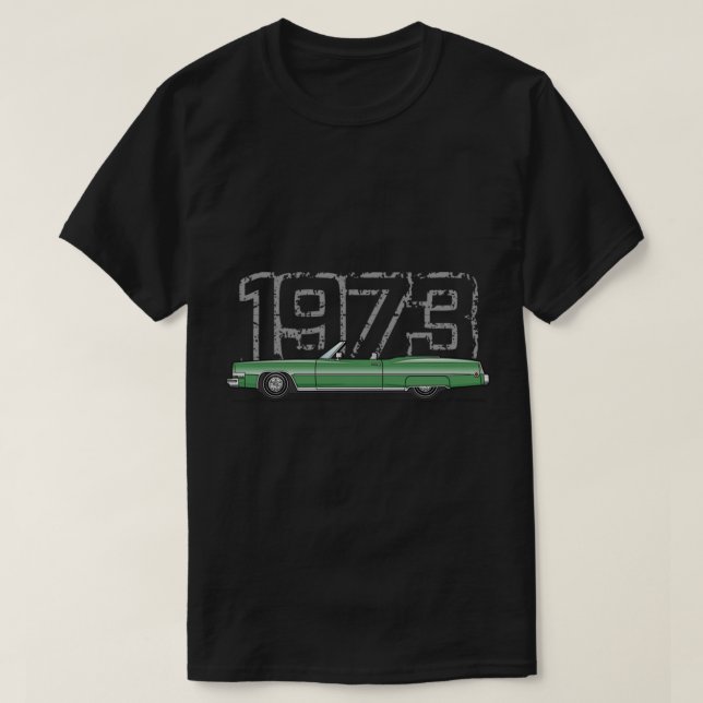 Cadillac Eldorado green 73 T-Shirt (Design Front)