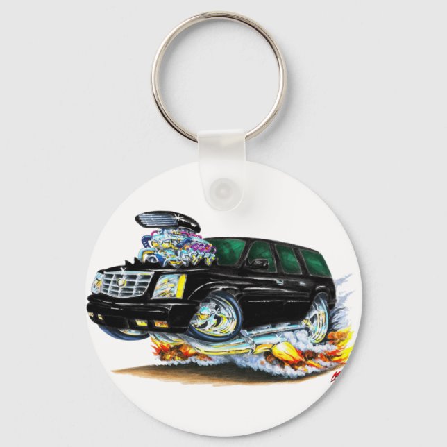 Cadillac Escalade Black Truck Key Ring (Front)