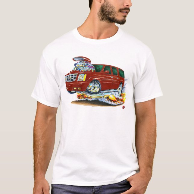 Cadillac Escalade Maroon Truck T-Shirt (Front)