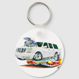 Cadillac Escalade White Truck Key Ring