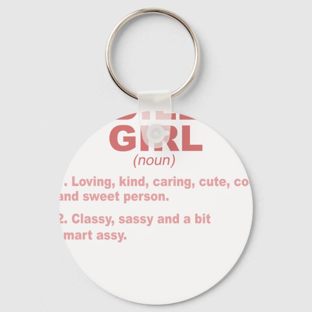 CADILLAC GIRL MI MICHIGAN Funny City Home Roots Gi Key Ring (Front)