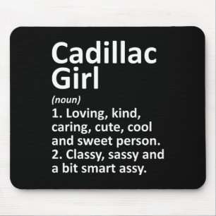 Cadillac Girl Mi Michigan Funny City Home Roots Gi Mouse Mat