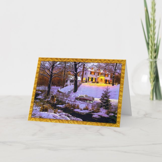 CADILLAC HOLIDAY FOR VINTAGE VEHICLE SERVICE CARD (Front)