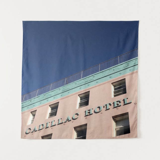 CADILLAC HOTEL BUILDING TAPESTRY (Front)