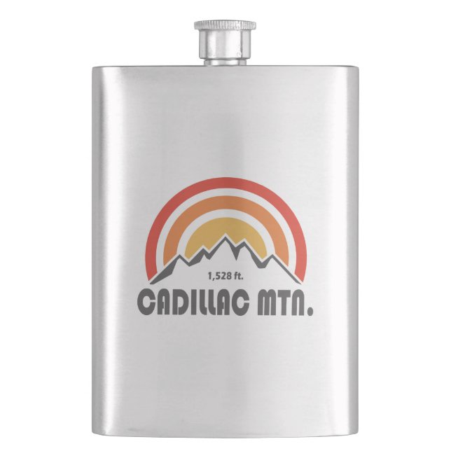 Cadillac Mountain Hip Flask (Front)