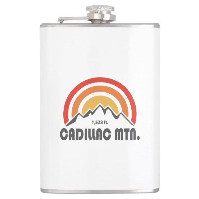 Cadillac Mountain Hip Flask (Front)