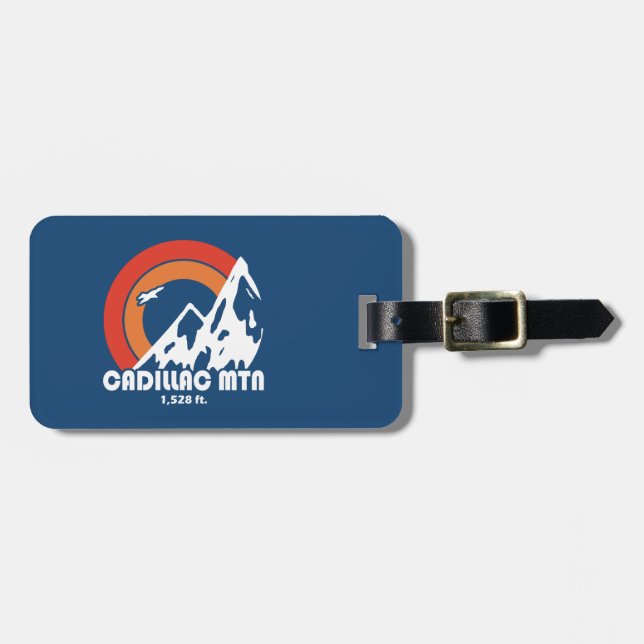 Cadillac Mountain Maine Sun Eagle Luggage Tag (Front Horizontal)