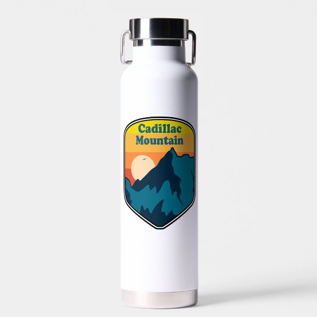 Cadillac Mountain Maine Sunrise Water Bottle (Front)