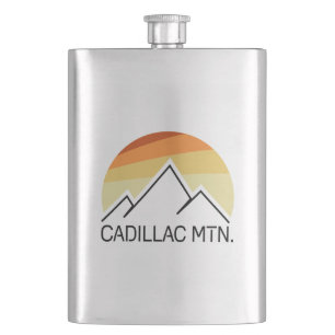 Cadillac Mountain Retro Hip Flask
