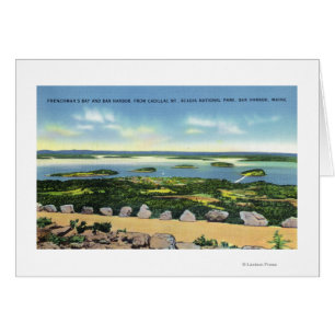 Cadillac Mt Summit View of Bar Harbour 2
