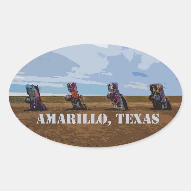 Cadillac Ranch - Amarillo, Texas Sticker (Front)
