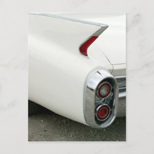 Cadillac Tail Fin and Taillights Postcard