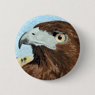 Cadir - Red-tail Hawk 6 Cm Round Badge