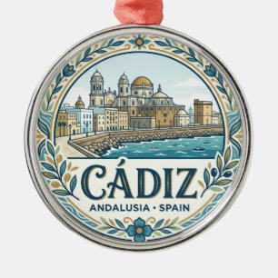 Cádiz Spain Metal Tree Decoration