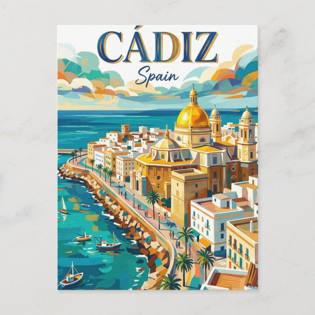 Cádiz Spain Postcard (Front)