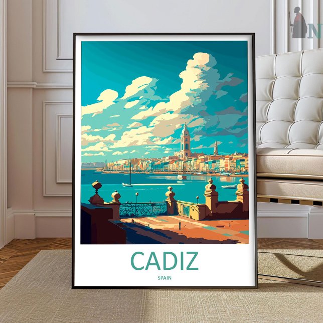 Cadiz Travel Print Wall Art Cadiz Wall Hanging Hom (Creator Uploaded)