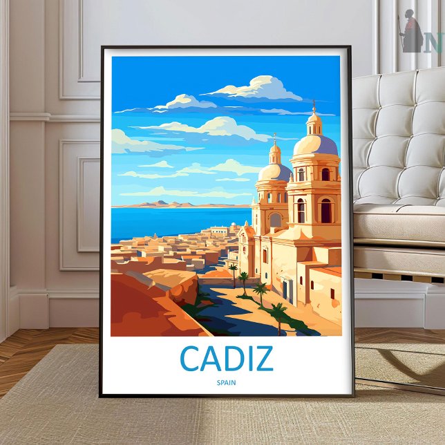 Cadiz Travel Print Wall Art Cadiz Wall Hanging Hom (Creator Uploaded)