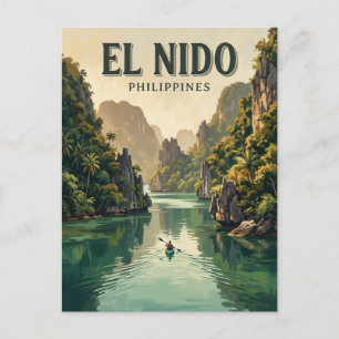 Cadlao Lagoon, El Nido Philippines Postcard