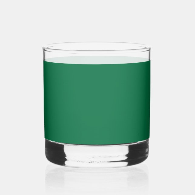 Cadmium green (solid color)  whiskey glass (Front)