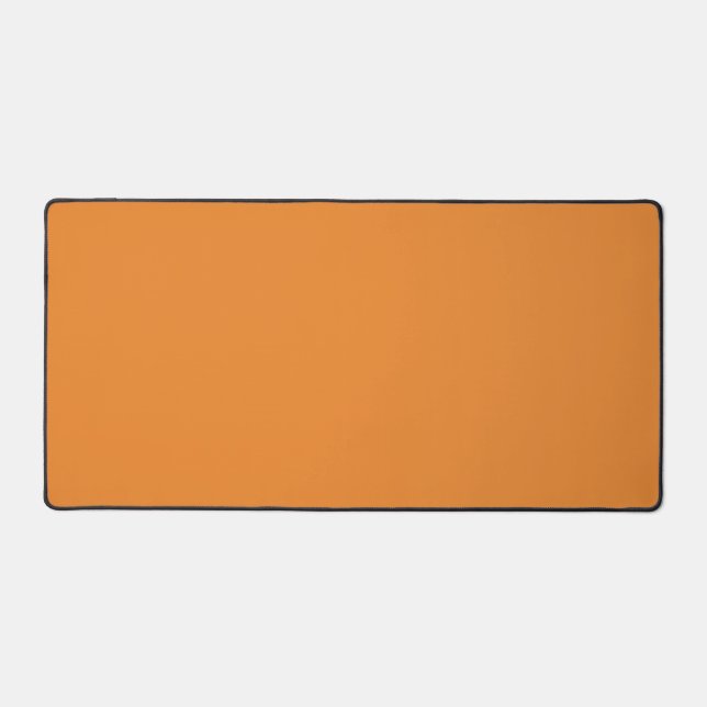 Cadmium orange (solid color)  desk mat (Front)