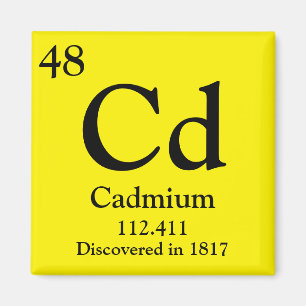 Cadmium Periodic Table Magnet