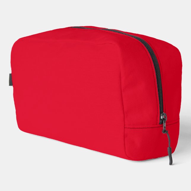 Cadmium Red Solid Colour Dopp Kit (Right Corner)