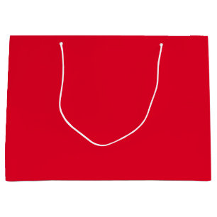 Cadmium Red Solid Colour Large Gift Bag