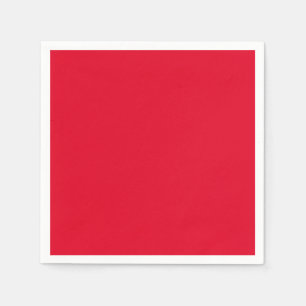 Cadmium Red Solid Colour Napkin