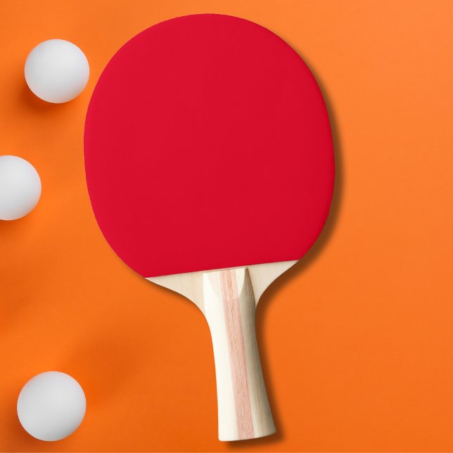 Cadmium Red Solid Colour Ping Pong Paddle (Creator Uploaded)